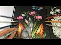 Midnight Bunny | Real Time Coloring | Skymningstimman Coloring Book