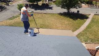 Repairing a Shingled Roof (Roll on Coatings)