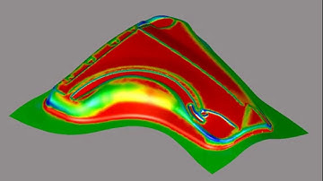 Animation of friction in the front-fender forming simulation