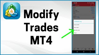 How to Modify Trades on MT4