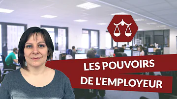 Quels sont les 3 pouvoirs de l'employeur ?