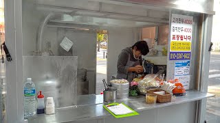 The mandu shop that hit the jackpot in a very small shop! Kimchi mandu [Korean street food]