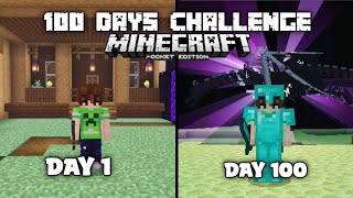 I Survive 100 Day In Minecraft PE | Final |#gaming #minecraftpe #minecraft #100dayschallenge