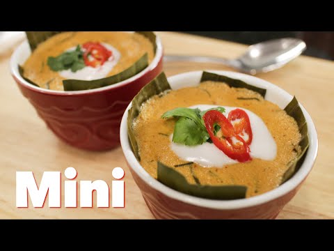 Steamed Red Curry Custard (mini) "Haw Mok"