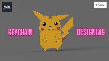 How to Design Pikachu Key Chain using Autodesk Fusion 360