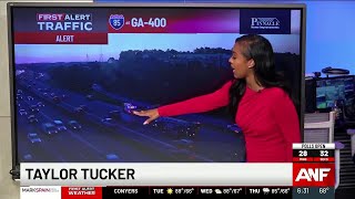 First Alert Traffic: Crash blocks 3 lanes on I-85 near Ga. 400 early Tuesday