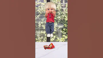 Tommy’s on a sugar rush! 🥺 #shorts #sugar #skittles #barbie