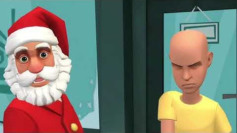 Caillou disrespects Santa Claus, and gets no more presents for life | Plotagon Animation