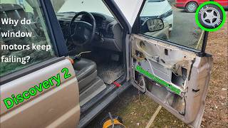 Discovery 2, II electric window motor water ingress. Landrover window regulator.