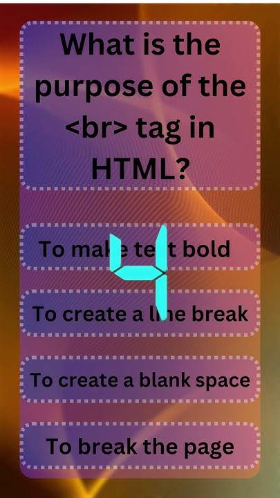 What is the Purpose of the br Tag in HTML? | Line Break Explained #html ...