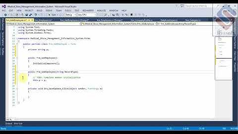 Medical Store Management System Part-24 Employee Form in C# (C-Sharp)