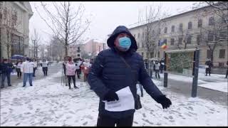 Proteste la Cluj al bugetarilor