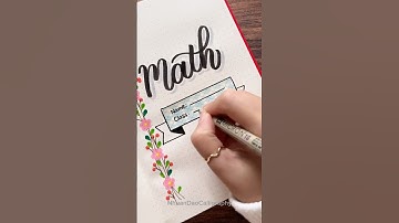 Tomorrow is Monday, do you have math? #nhuandaocalligraphy #shorts #frontpage #maths