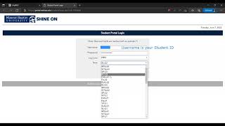 How to access your student portal