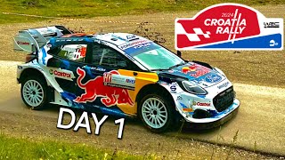 WRC Croatia Rally 2024 | Day 1 Highlights - Pure Speed and Launches