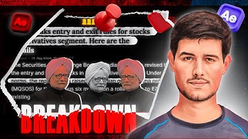 How to Edit Like Dhruv Rathee and Nitish Rajput in After Effects