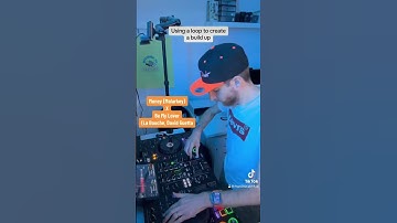 Using a loop to create a build up before dropping the next song #dj #shorts #edm