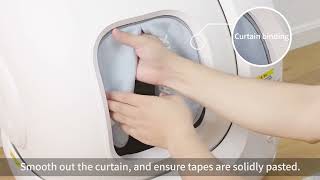 PETKIT PURA MAX｜How to Install the Magnetic Dustproof Curtain