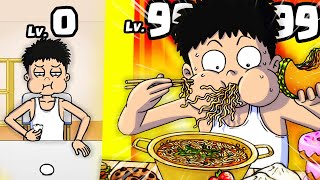 EATING MAX LEVEL FOOD in Food Fighter Clicker screenshot 5