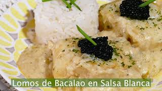 🐠 Lomos de Bacalao en Salsa Blanca. Receta tradicional de ¡1960! 🐠 😍