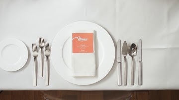How To Set A Table For A Five Course Meal