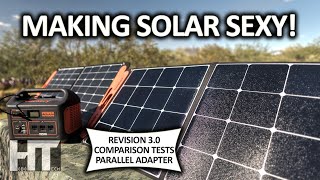 JACKERY 100w SolarSaga SOLAR PANEL Rev 3.0 Review | New Explorer 1000 Parallel Adapter