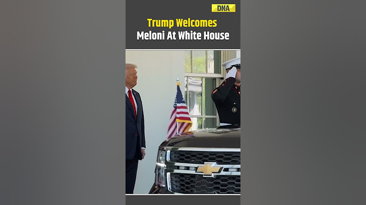 Italy's PM Giorgia Meloni Meets US President Donald Trump At The White House