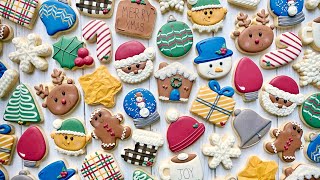 CHRISTMAS SUGAR COOKIES | Satisfying Cookie Decorating with Royal Icing