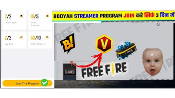 How To Join Streamer Program In 3 Days (GUARANTED) #totalgamersland #totalgaming #booyah #deaigamer