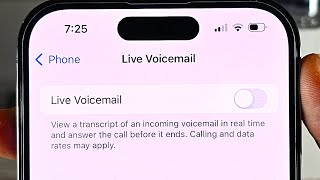 How To Turn Off Live Voicemail on iPhone iOS 17