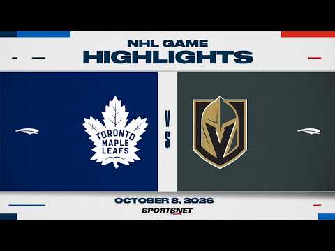 NHL Highlights | Maple Leafs vs. Golden Knights - October 8, 2026