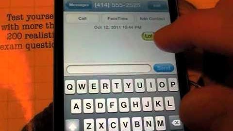Hidden SMS app on iPod Touch in iOS 4.2 Versions