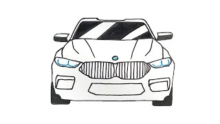Рисуем легко машину BMW
