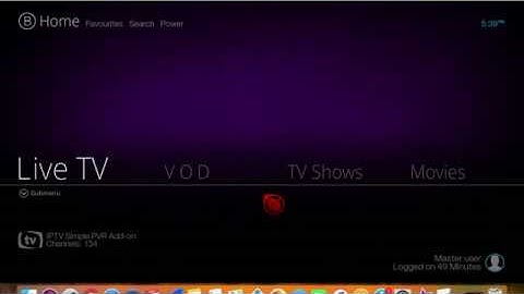 Vader Channel Listings and How to Emulate Cable TV numbers in Kodi