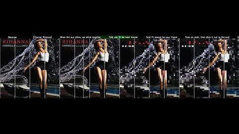 (1/4) Umbrella by Rihanna but every other 2 bars is by OpenAI Jukebox