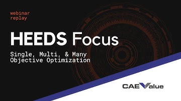 HEEDS Focus: Single Multi Many Objective Optimization with CAE Value and Linköping University