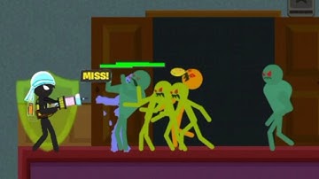 800 Zombie Chapter 4 Haunted House level 92-93 Stickman Zombie Shooter game