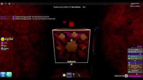 Finding "Ambrosia" in Azure Mines Roblox (Old Video)