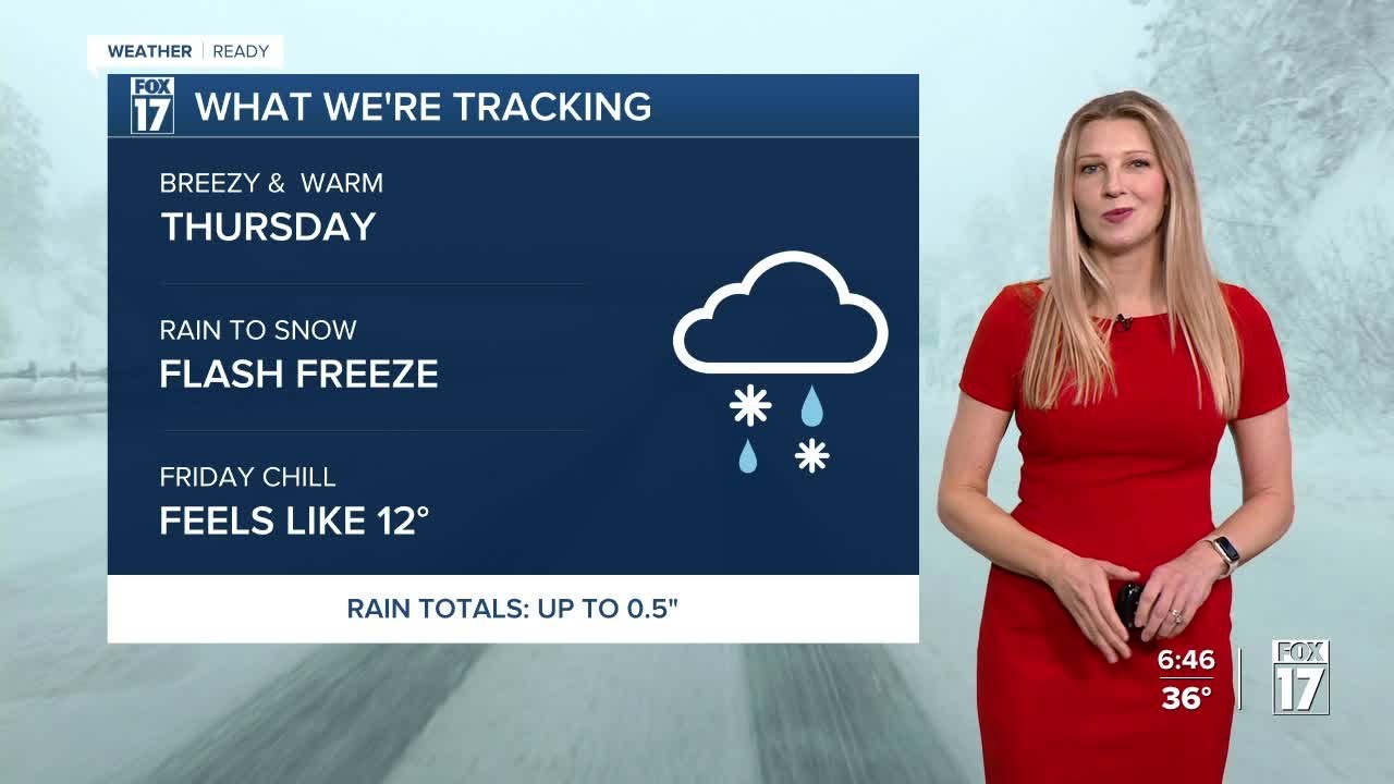 Wednesday Late PM Forecast: Breezy with rain ahead - YouTube