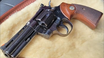 Colt Python Restoration before and after pictures