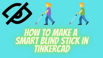 Smart Blind Stick In Tinkercad