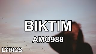 hayatımdan bıktım | Amo988 - Bıktım (Sözleri) Resimi