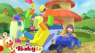 happy horse animals and toys with magical building blocks babytv