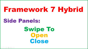 Framework 7 Hybrid Apps Ep.04 : Swipeable Side Panels - With ListViews