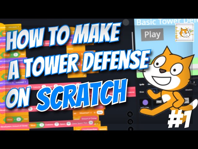 How to make a TOWER DEFENSE game on SCRATCH! #1 Menu