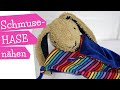 Schmusetuchtier Hase Flopsy | Schnuffeltuch Tier nähen | Schnuffelhase DIY Nähanleitung | mommymade