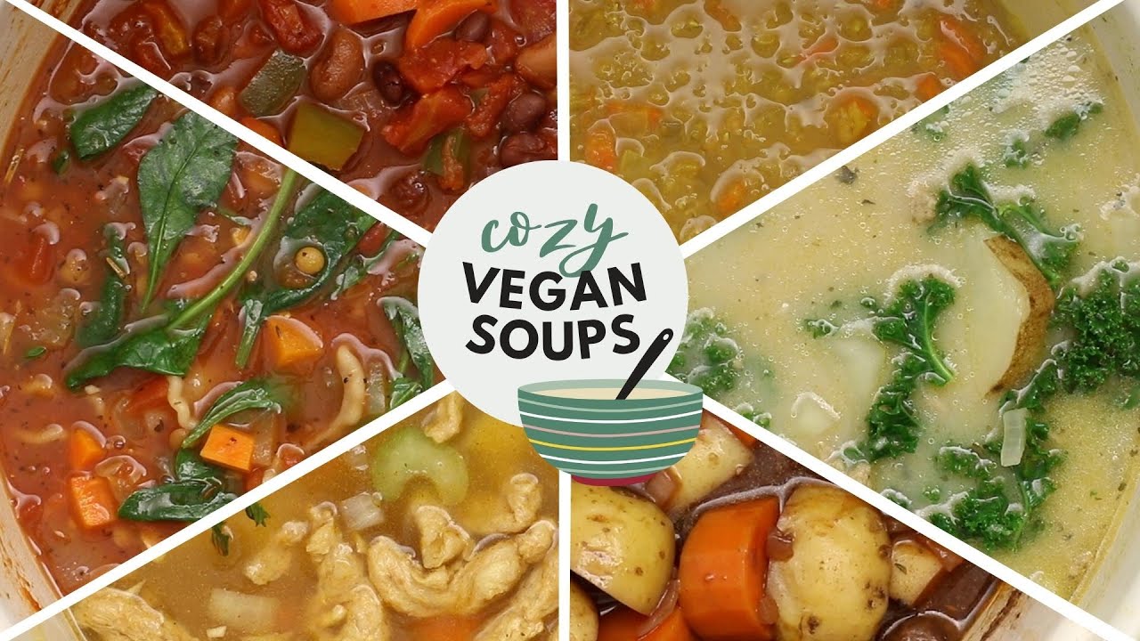 cozy vegan soups for every day of the week (almost) - YouTube