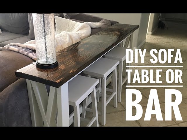 Build A Sofa Table Bar