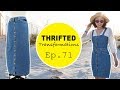 Thrifted Transformations Ep. 71 | DIY Denim Button Dress