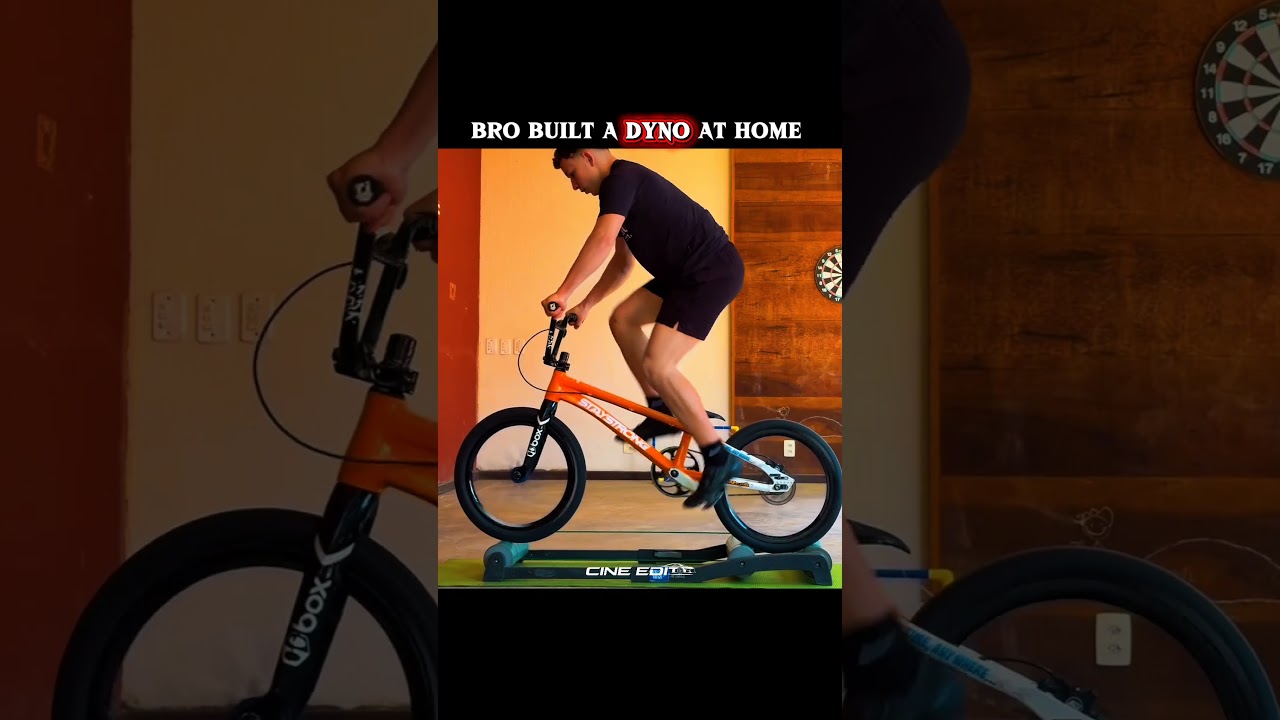 Bro built a dyno at home #bicycle #shorts